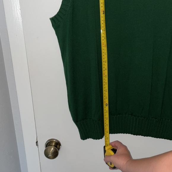 Vintage Martin Timeless as the Game green sleeveless sweater vest Italian Merino - Picture 10 of 14